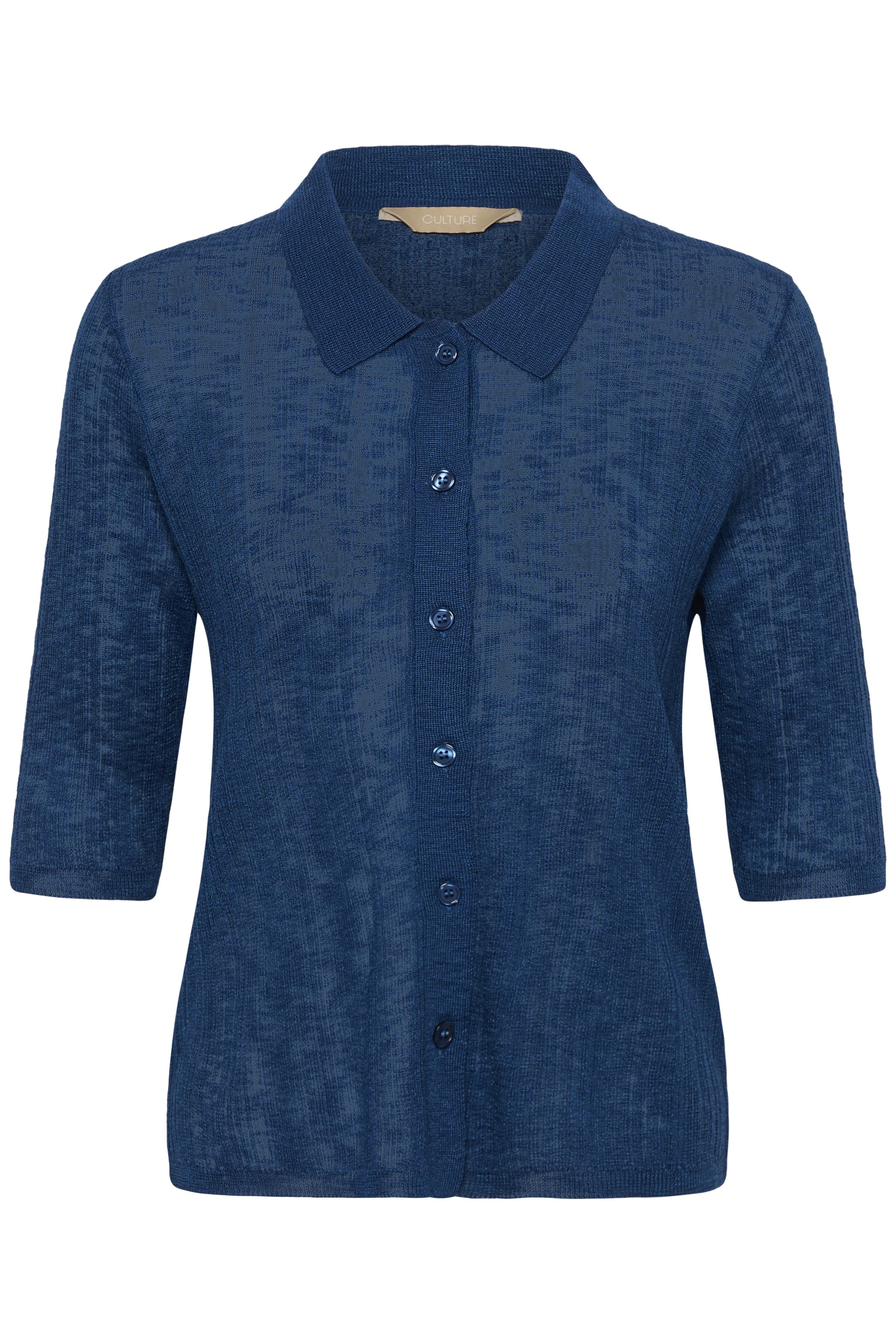Augustine polo peysa  frá Culture-  Navy