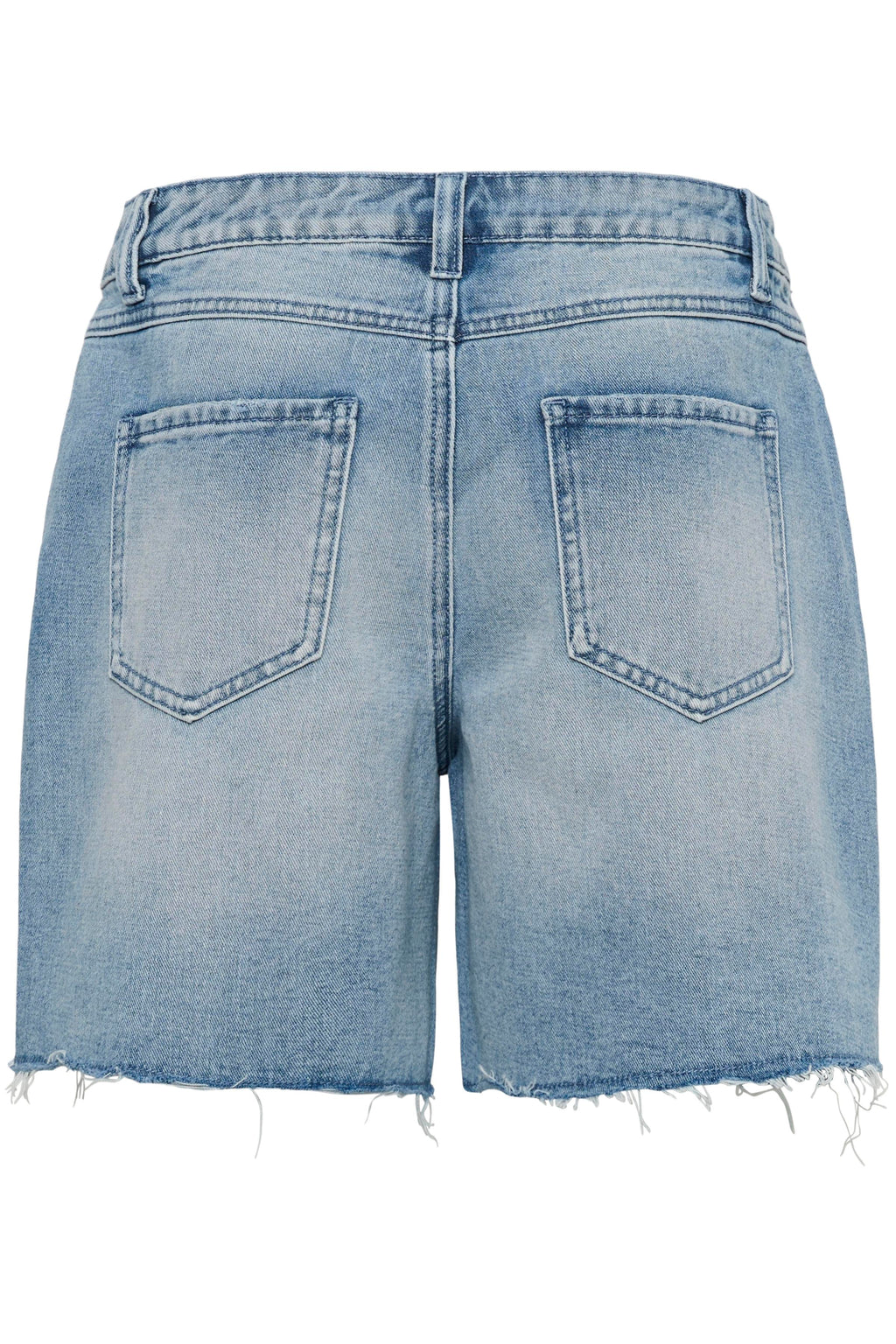 Jutea gallastuttbuxur frá Culture - Light Blue Wash gallaefni