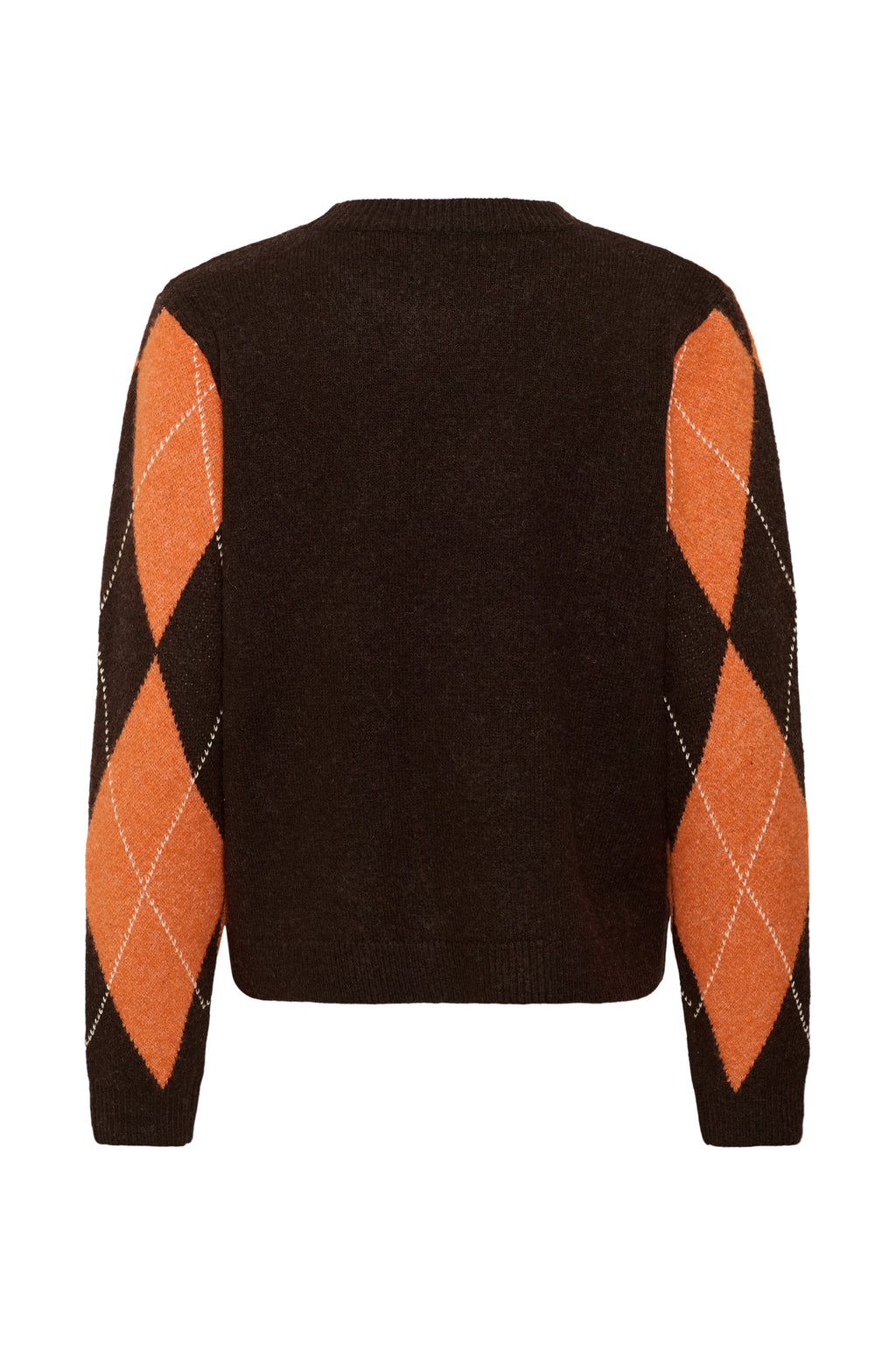 Argyle peysa frá Cream - Brún orange