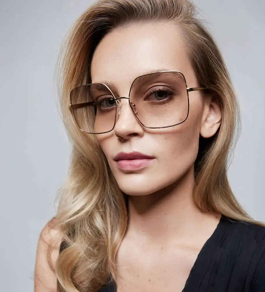 GLAS Eyewear Billie Gold Tinted gleraugu