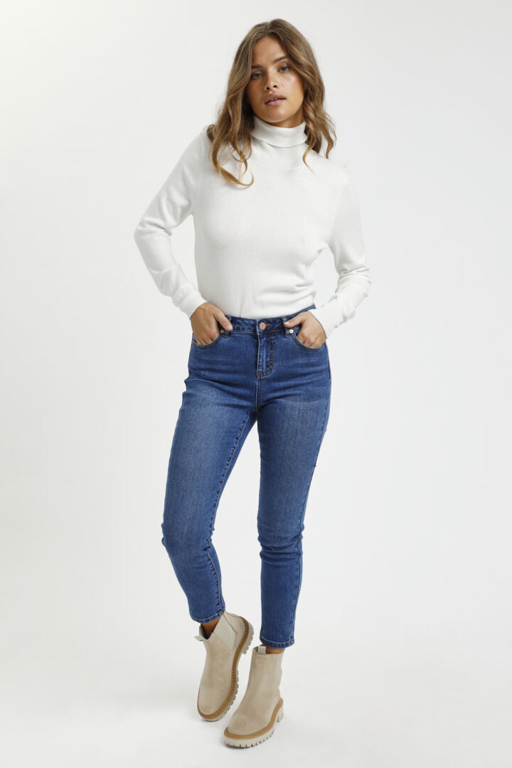 Sinem 7/8 gallabuxur frá Kaffe  –  Medium blue