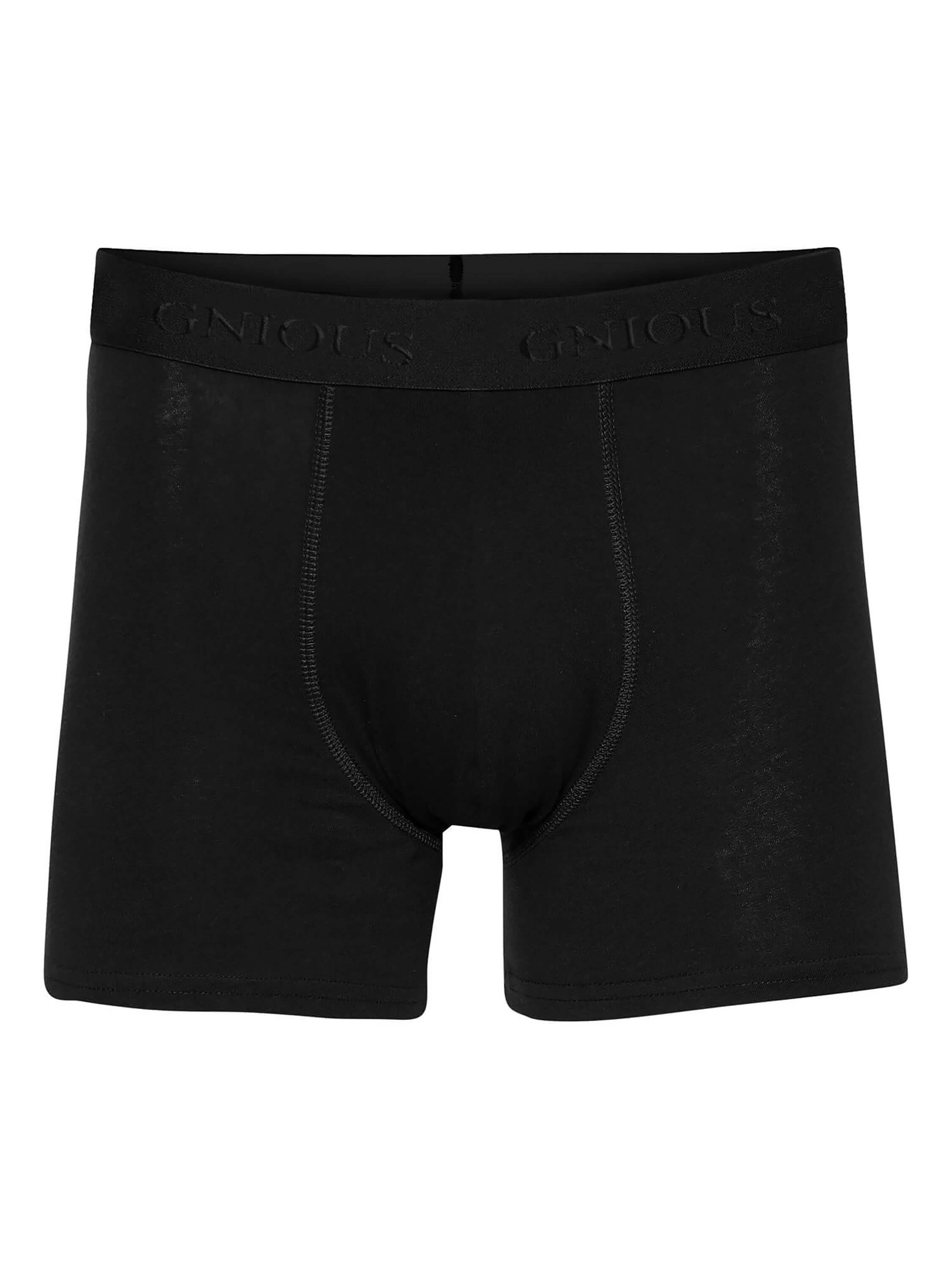 Bamboo boxer 5 stk í kassa frá Gnious - Svartar