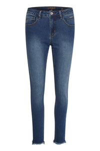 Gyda ankl gallabuxur frá Cream  Shape fit - Dark blue denim