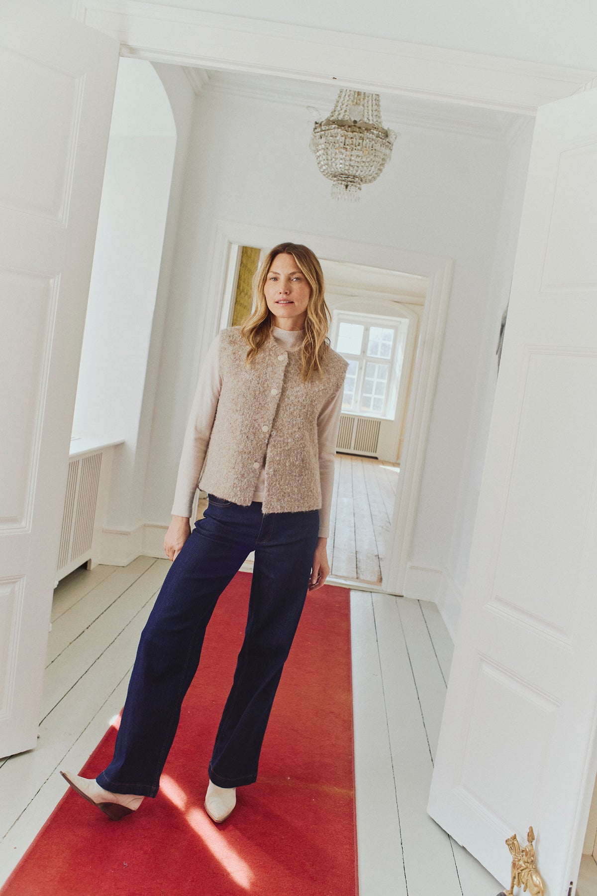 Sindy gallabuxur frá Freequent  -  Dark blue denim