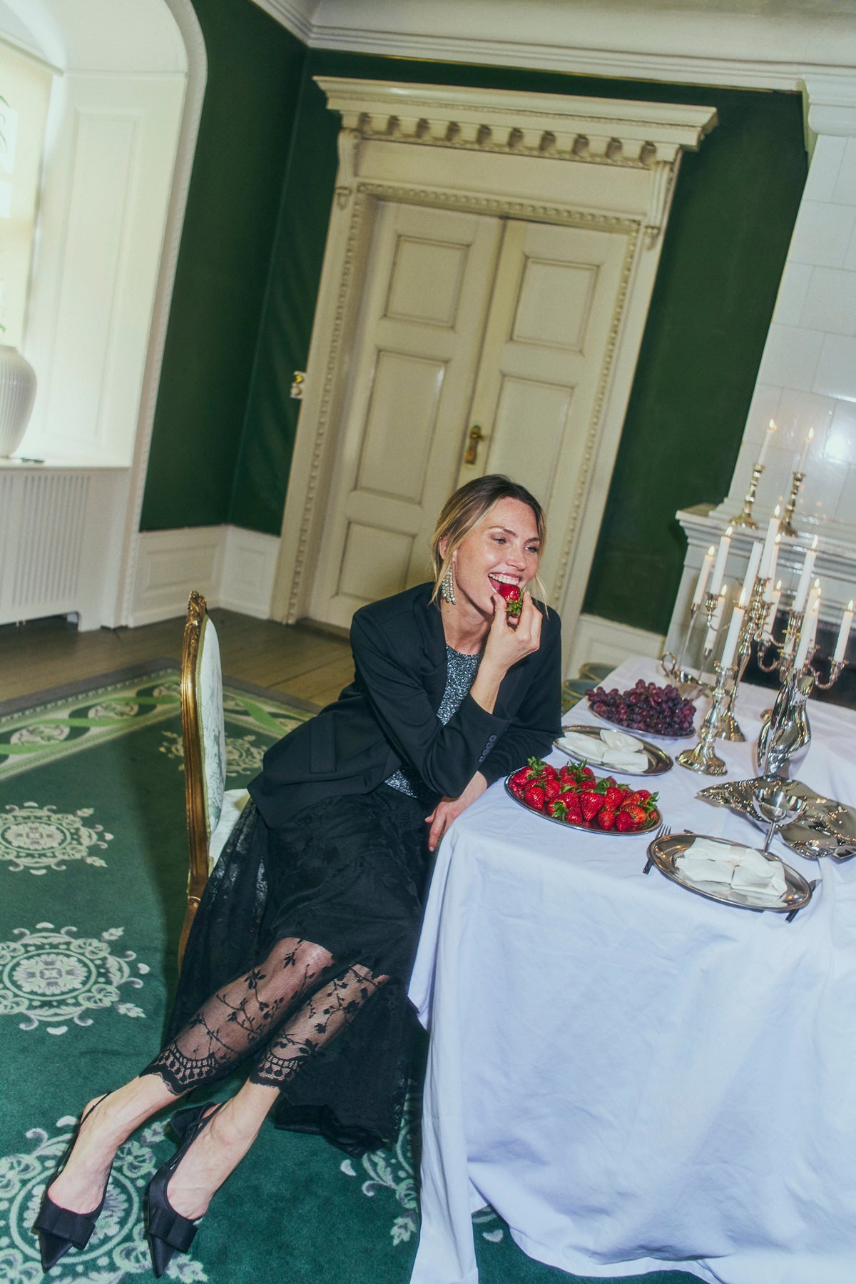 Nanni fahion jakki stuttur frá Freequent -Svartur
