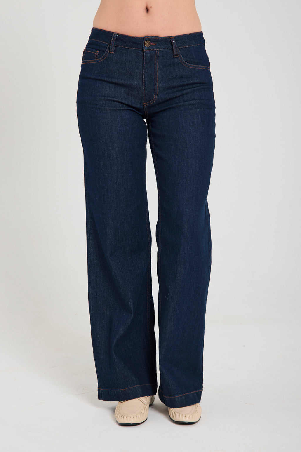 Sindy gallabuxur frá Freequent  -  Dark blue denim