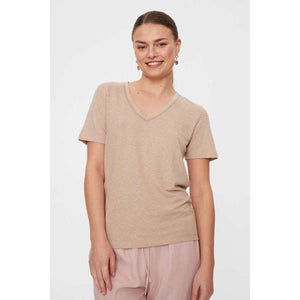 Hille tee  bolur frá Freequent- Simply taupe