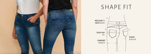 Gyda ankl gallabuxur frá Cream  Shape fit - Dark blue denim