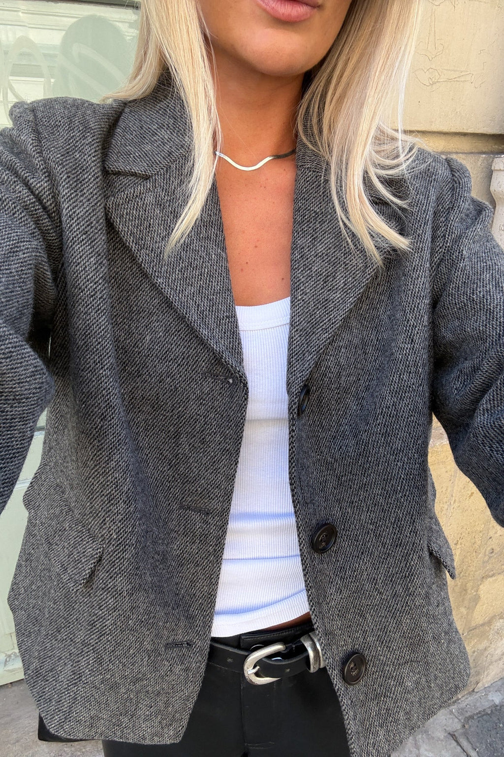 Laurica jakki frá Noella -Grey brown mix