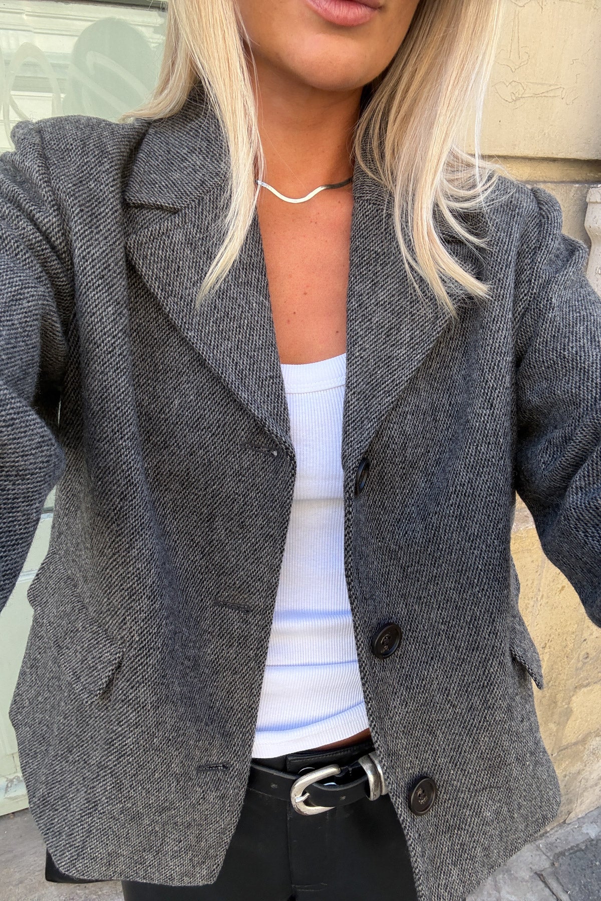 Laurica jakki frá Noella -Grey brown mix