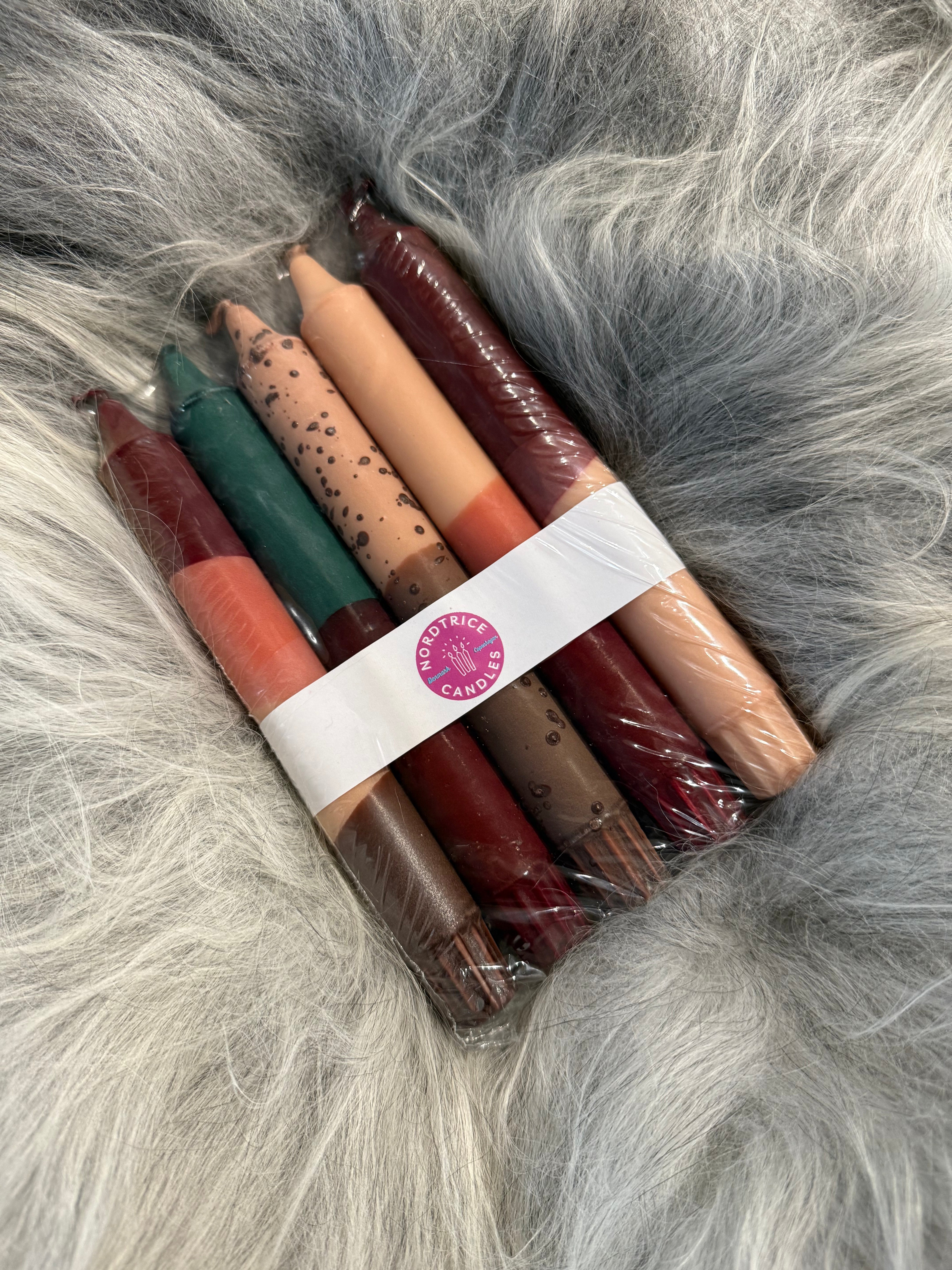 Stjakakerti 5 í pakka brúntóna  frá Nordtrice