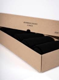 Bamboo sokkar 5 pör í kassa frá Gnious - Svartir