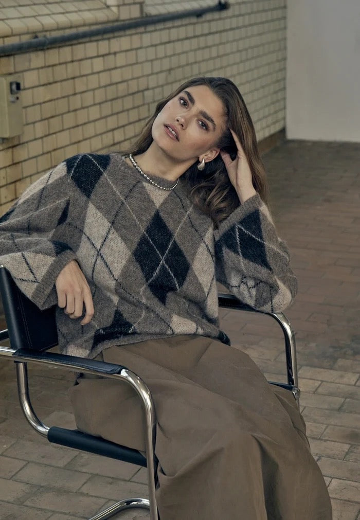 Inara peysa frá Minus- Sand gray