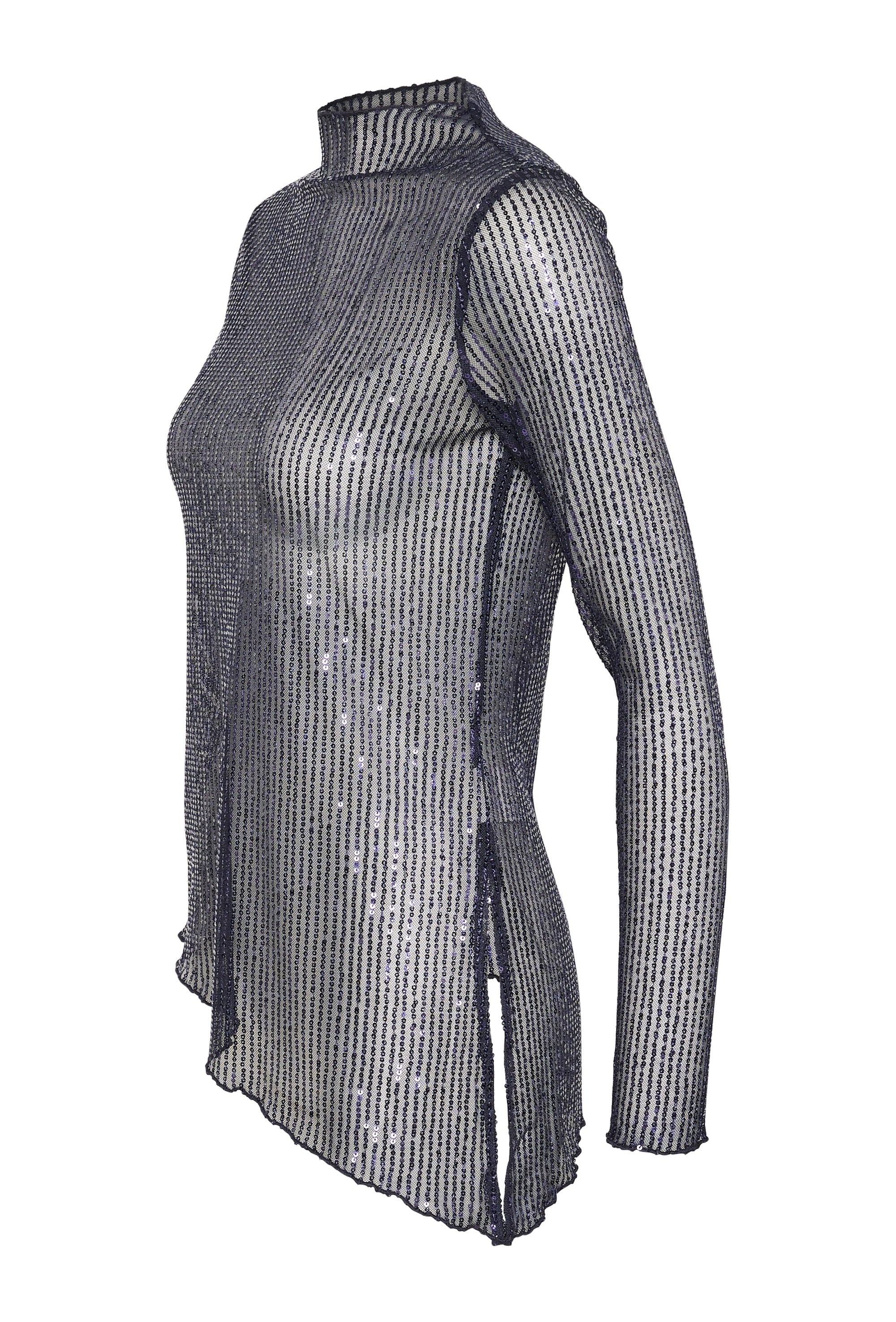 Giya Sequin toppur frá Culture - Blár