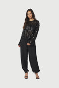 Fayla drapy satin balloon buxur frá Neo Noir - Svartar