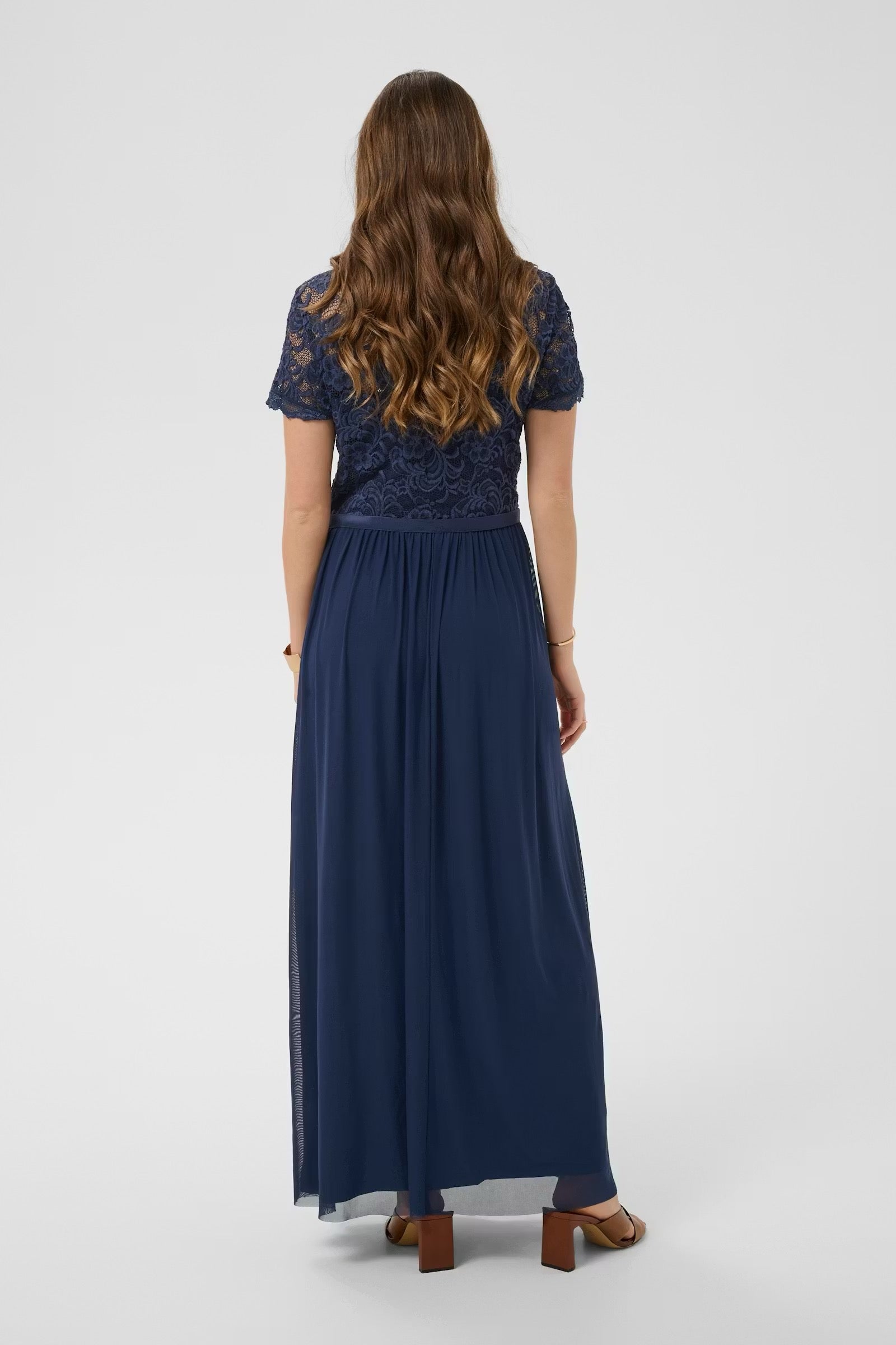 Sylvie kjóll frá Cream - Navy blár