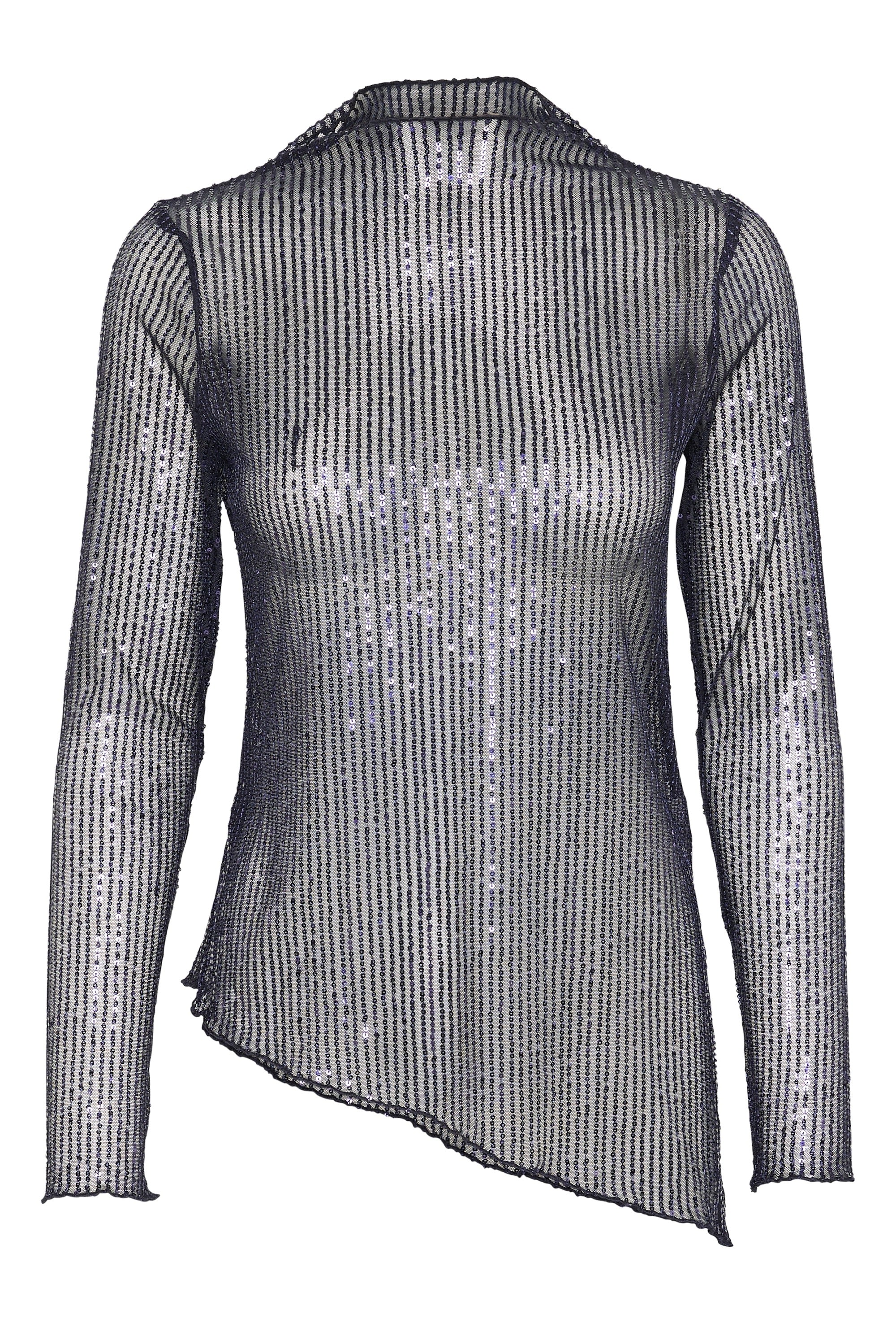 Giya Sequin toppur frá Culture - Blár