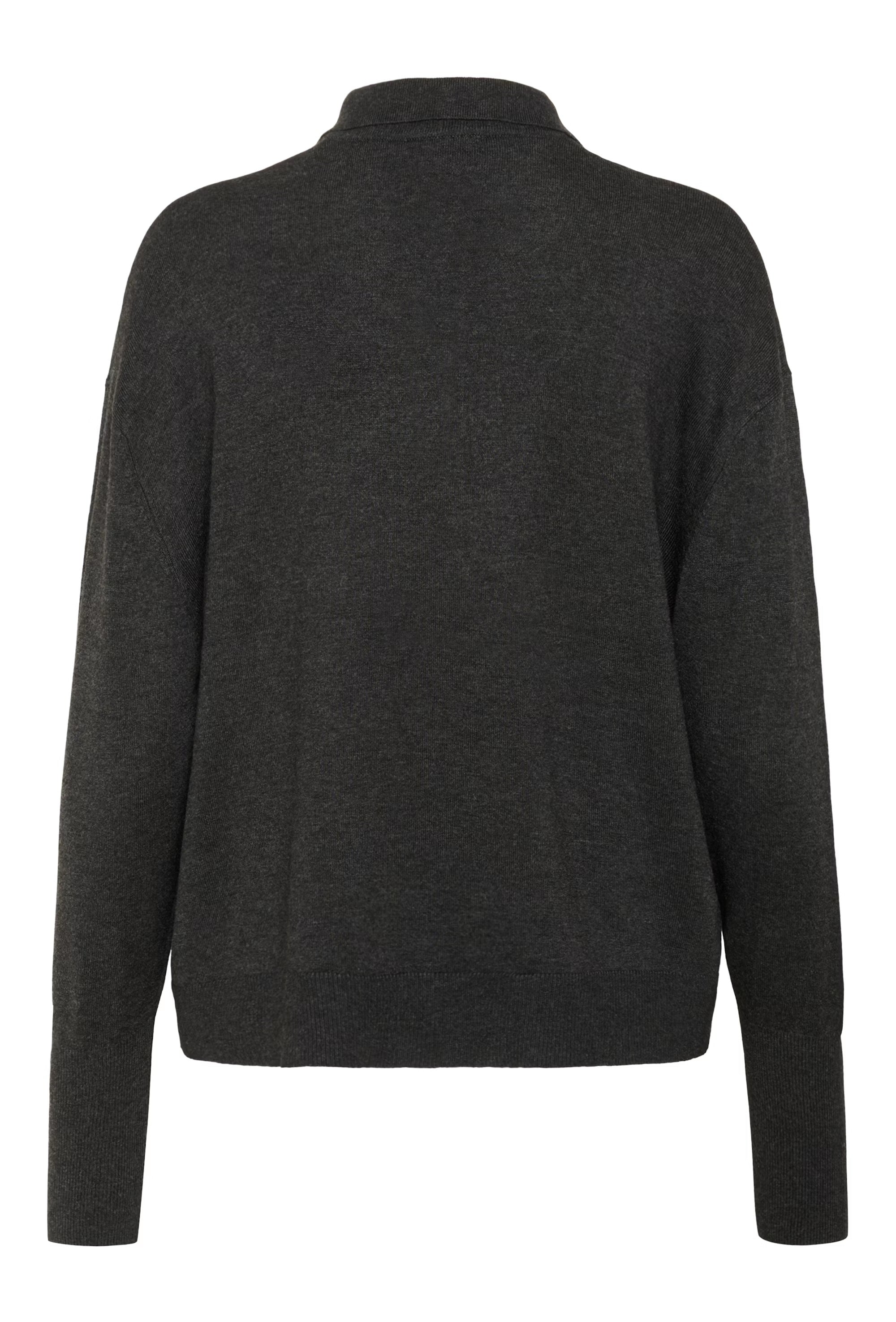 Lizza  peysa frá Kaffe - Dark grey melange