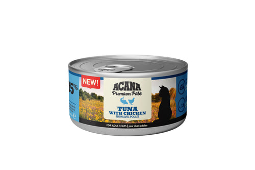 Acana blautfóður fyrir kisur,  túnfiskur 8 dósir 85g