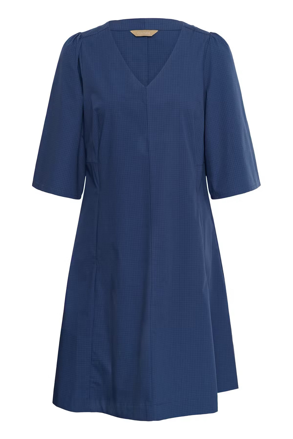Bendine kjóll frá Culture - Navy blár