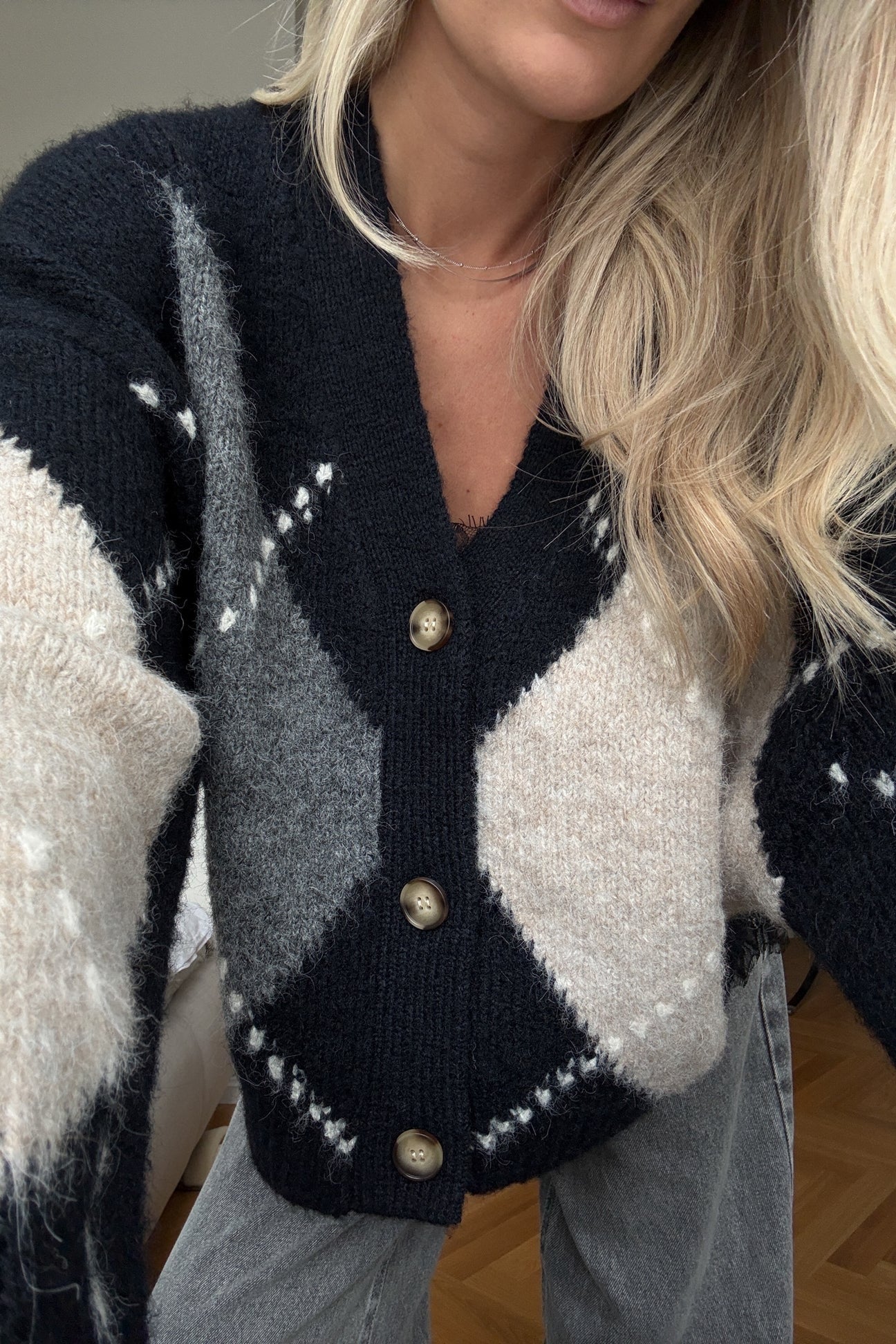 Laiana knit golla frá Noella - Navy mix