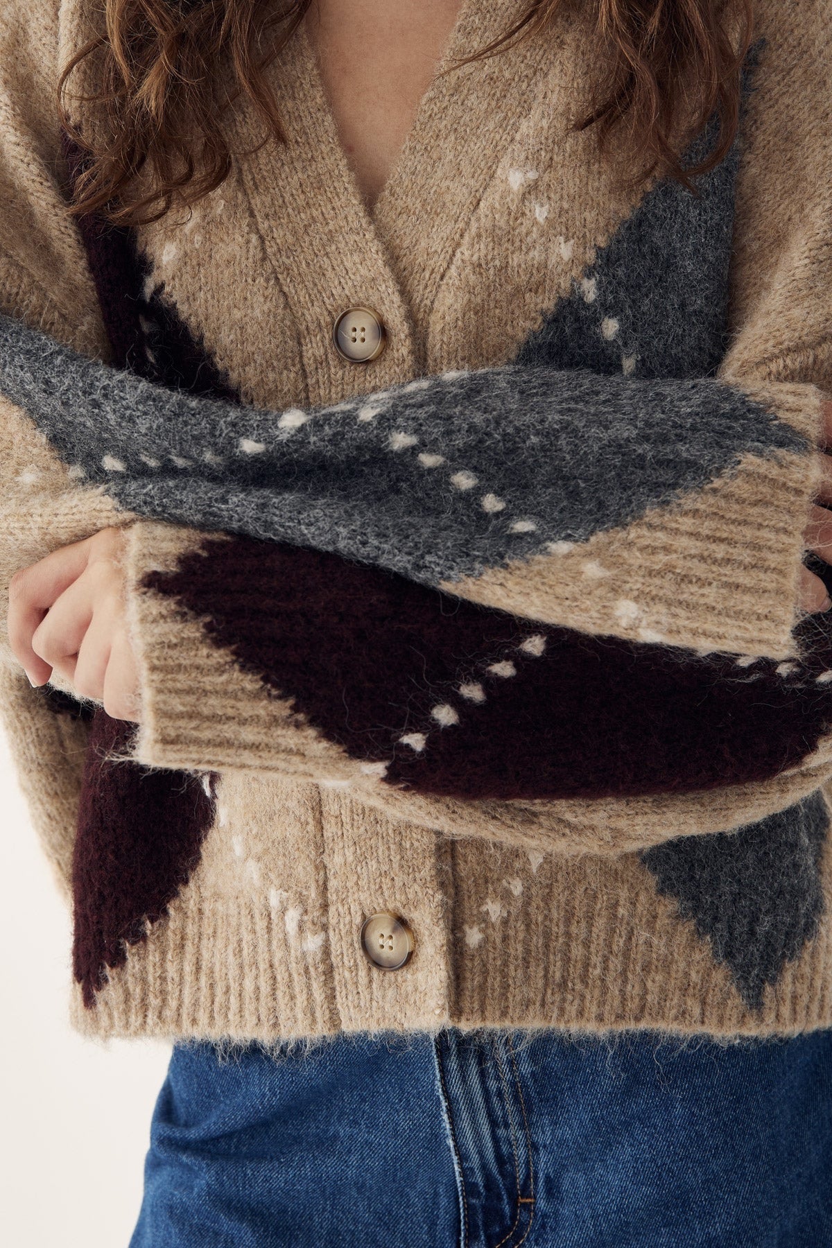 Laiana knit golla frá Noella - Sand melange