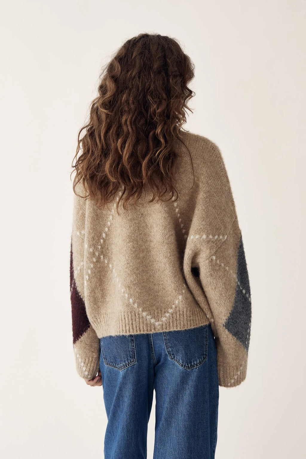 Laiana knit golla frá Noella - Sand melange