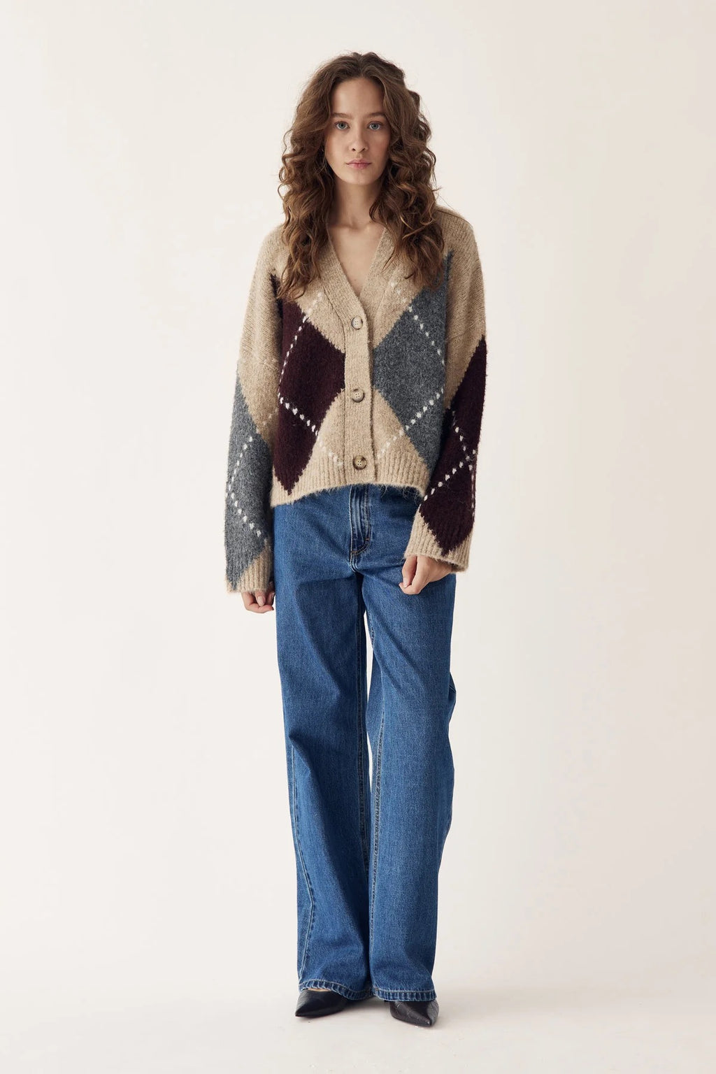 Laiana knit golla frá Noella - Sand melange