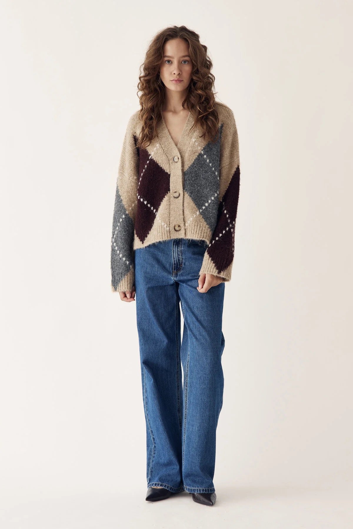 Laiana knit golla frá Noella - Sand melange