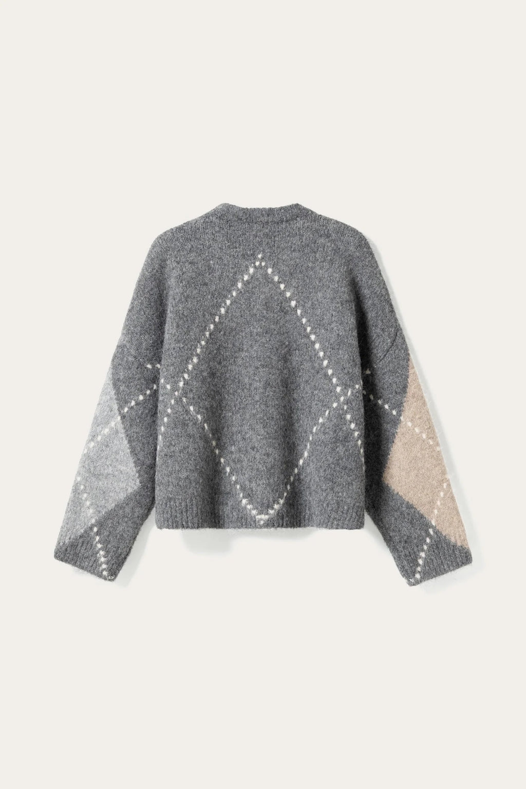 Lai knit peysa frá Noella - Grey mix