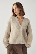 Laiana knit golla frá Noella - Beige mix