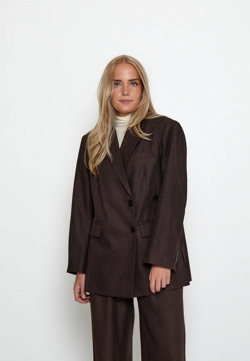 Salto blazer frá Peppercorn - Java brúnn melange