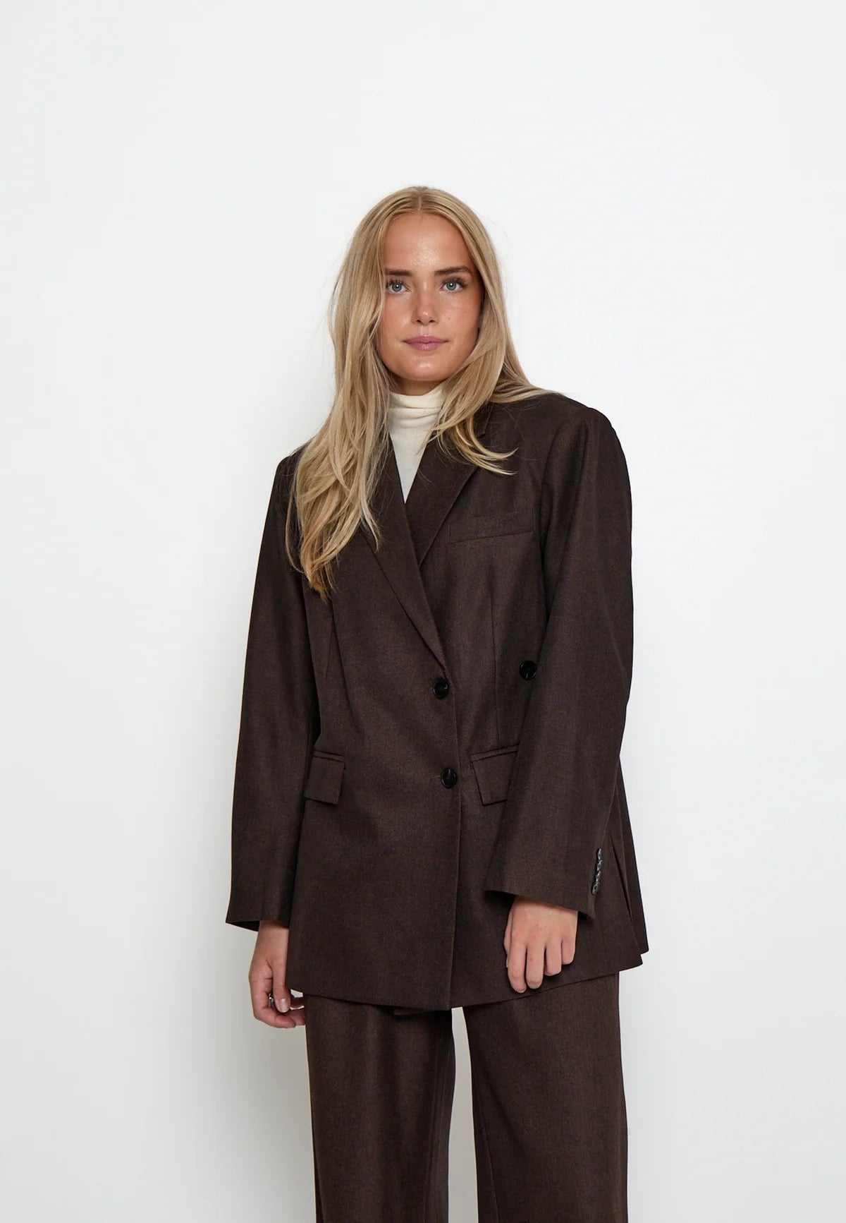 Salto blazer frá Peppercorn - Java brúnn melange