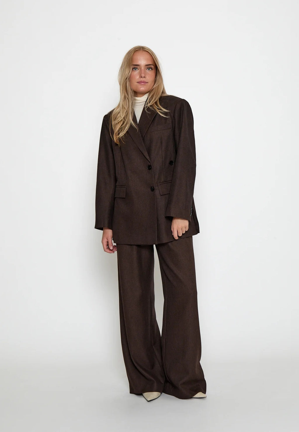 Salto blazer frá Peppercorn - Java brúnn melange