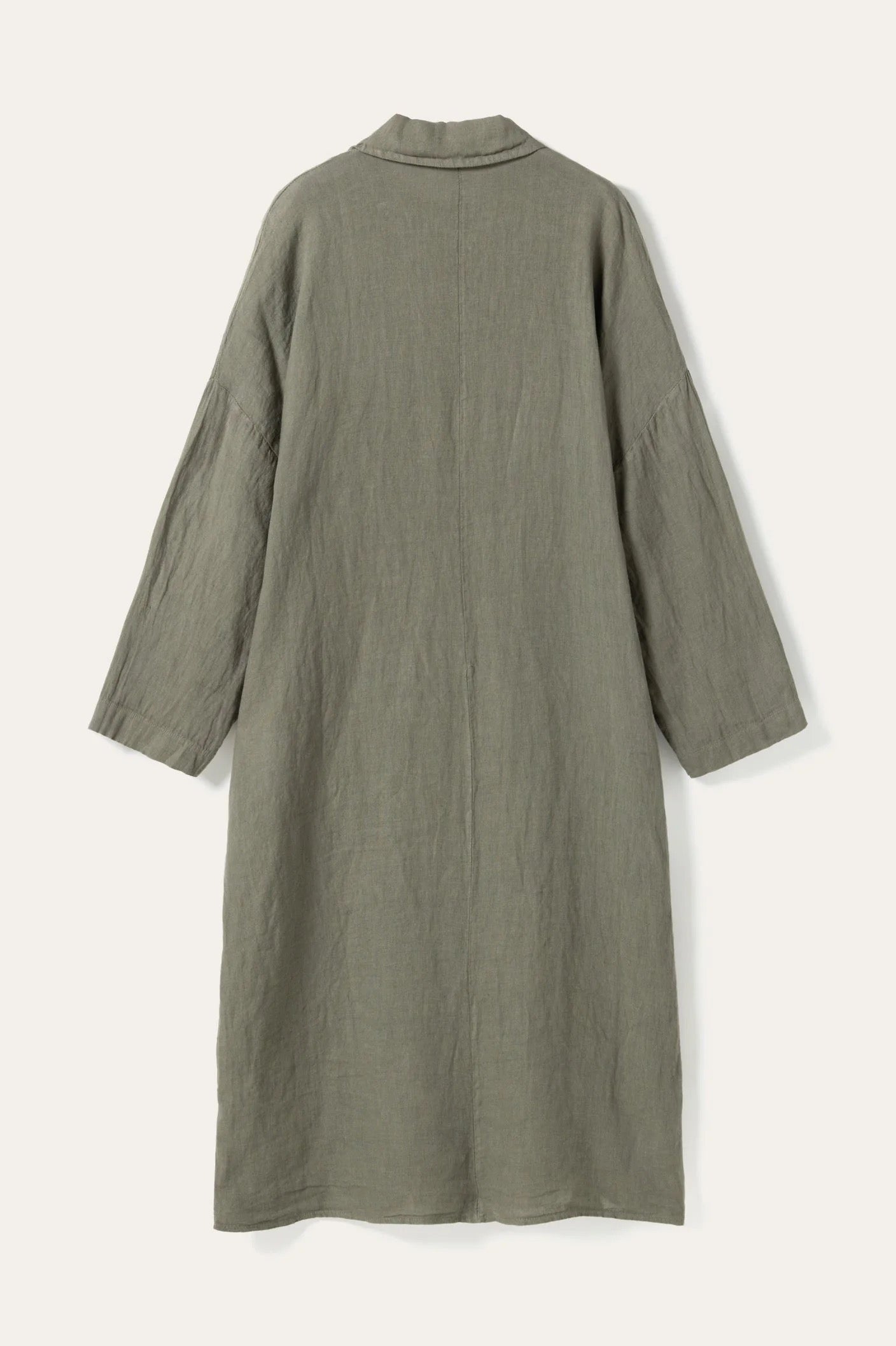 Lorita kjóll úr hör frá Noella - Green leaf