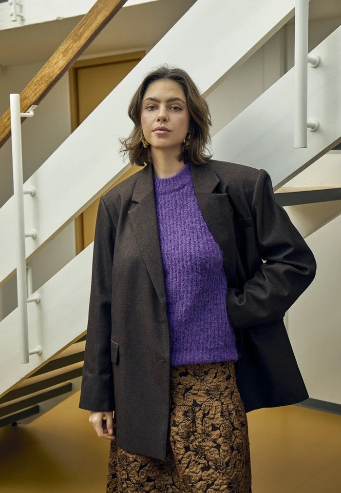 Salto blazer frá Peppercorn - Java brúnn melange
