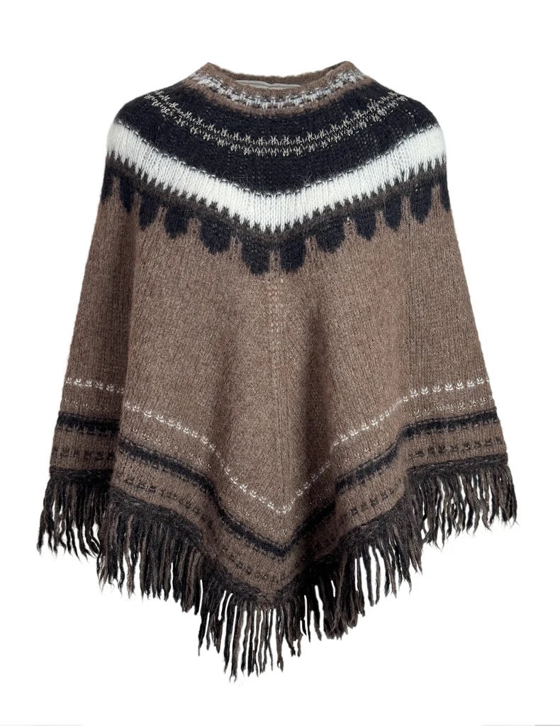 Efri-Reykir, ponsjó frá Farmers Market - Brúnt