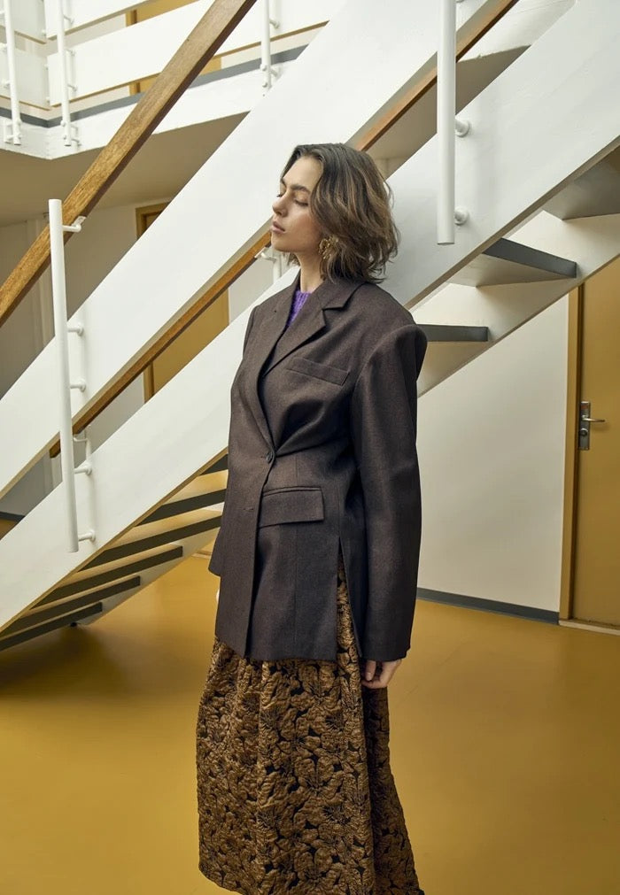 Salto blazer frá Peppercorn - Java brúnn melange
