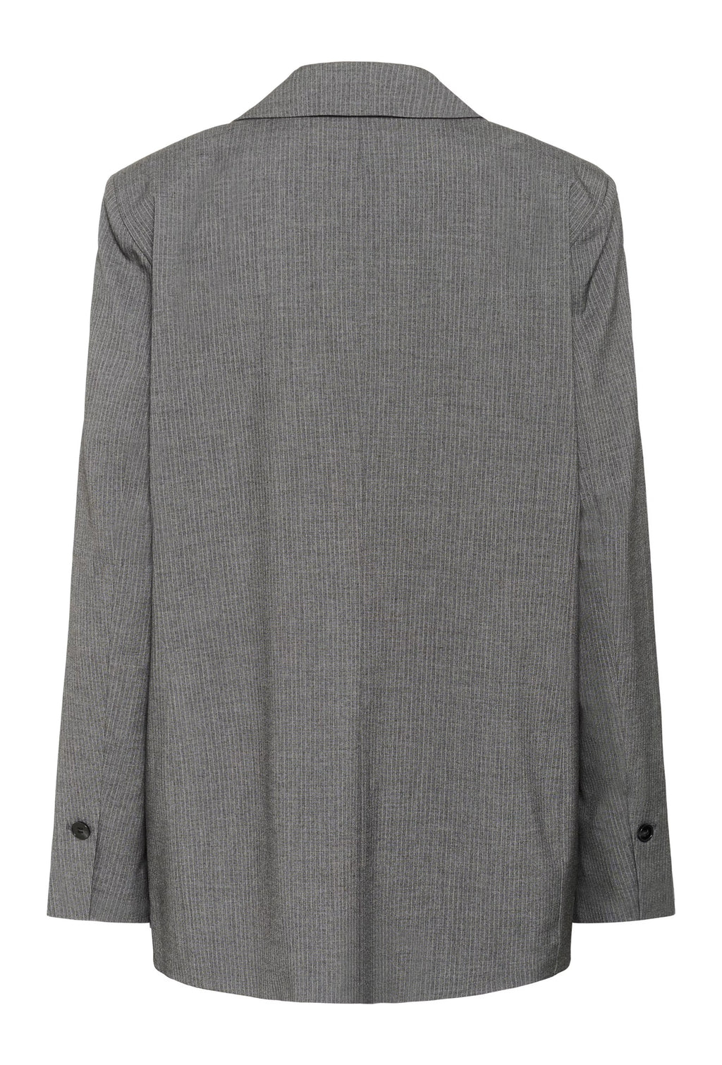 Ellie jakki frá Kaffe -Grey melange/chalt stripe