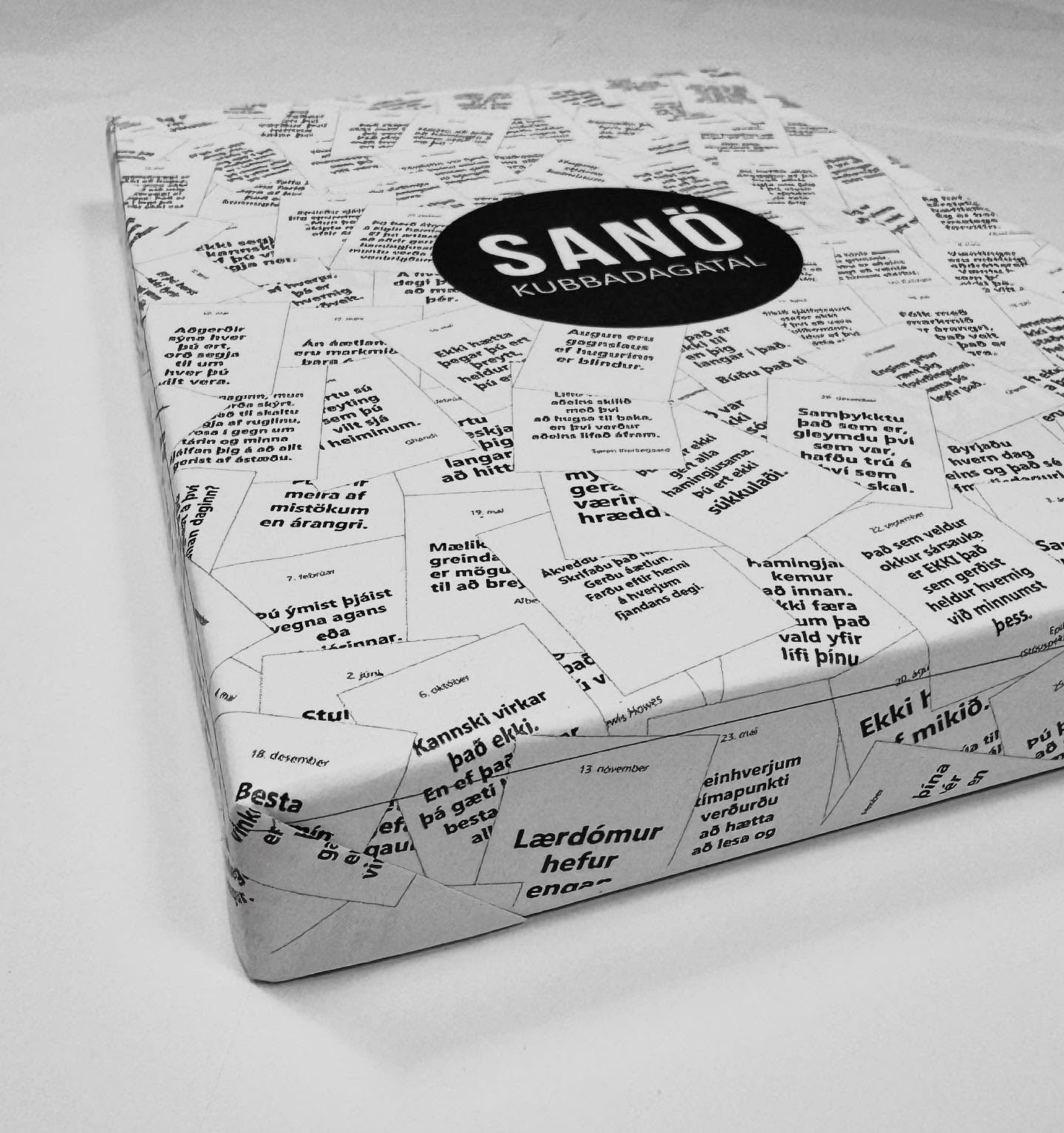 SANÖ kubbadagatalið inniheldur 365 falleg heilræði