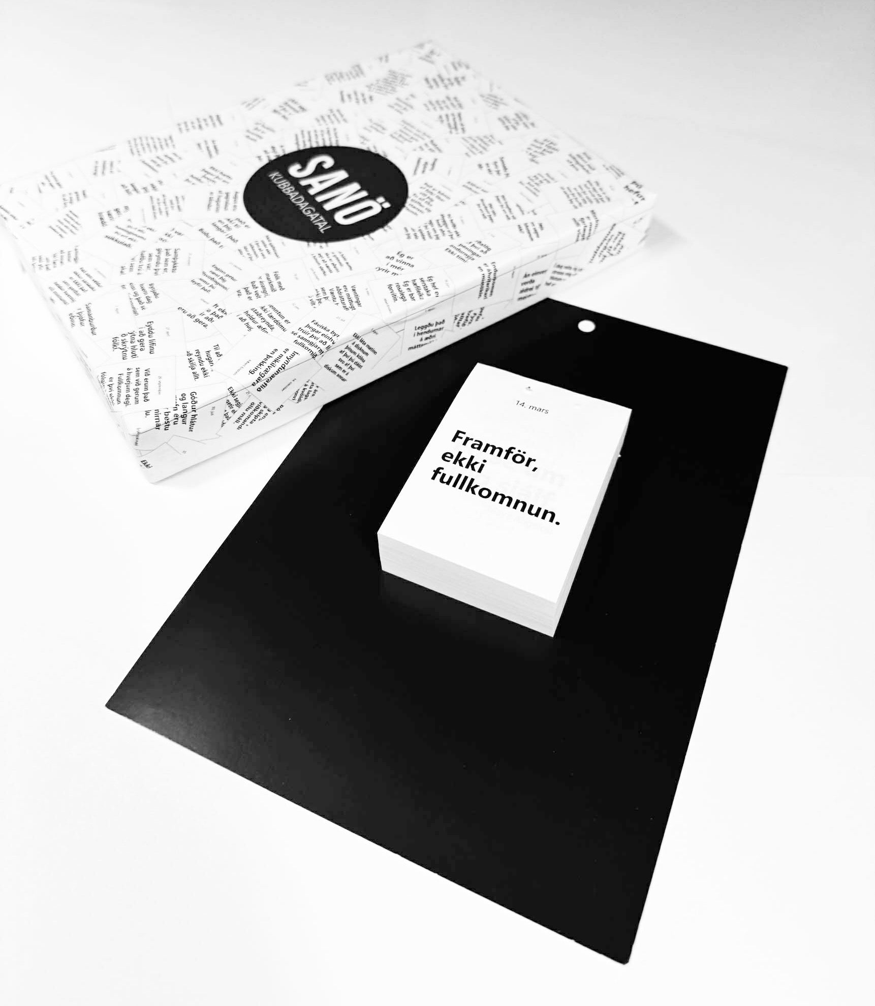 SANÖ kubbadagatalið inniheldur 365 falleg heilræði