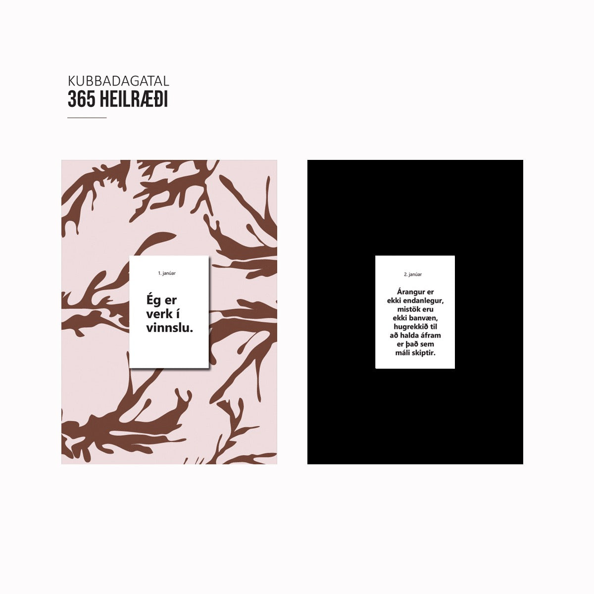 SANÖ kubbadagatalið inniheldur 365 falleg heilræði