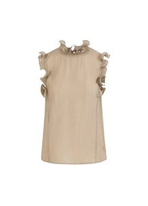 Ruffles toppur frá CC heart - Grey sand