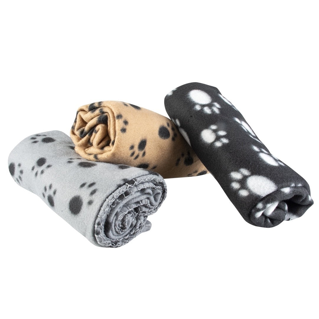 Fleece teppi  100x70x2cm blandaðir litir