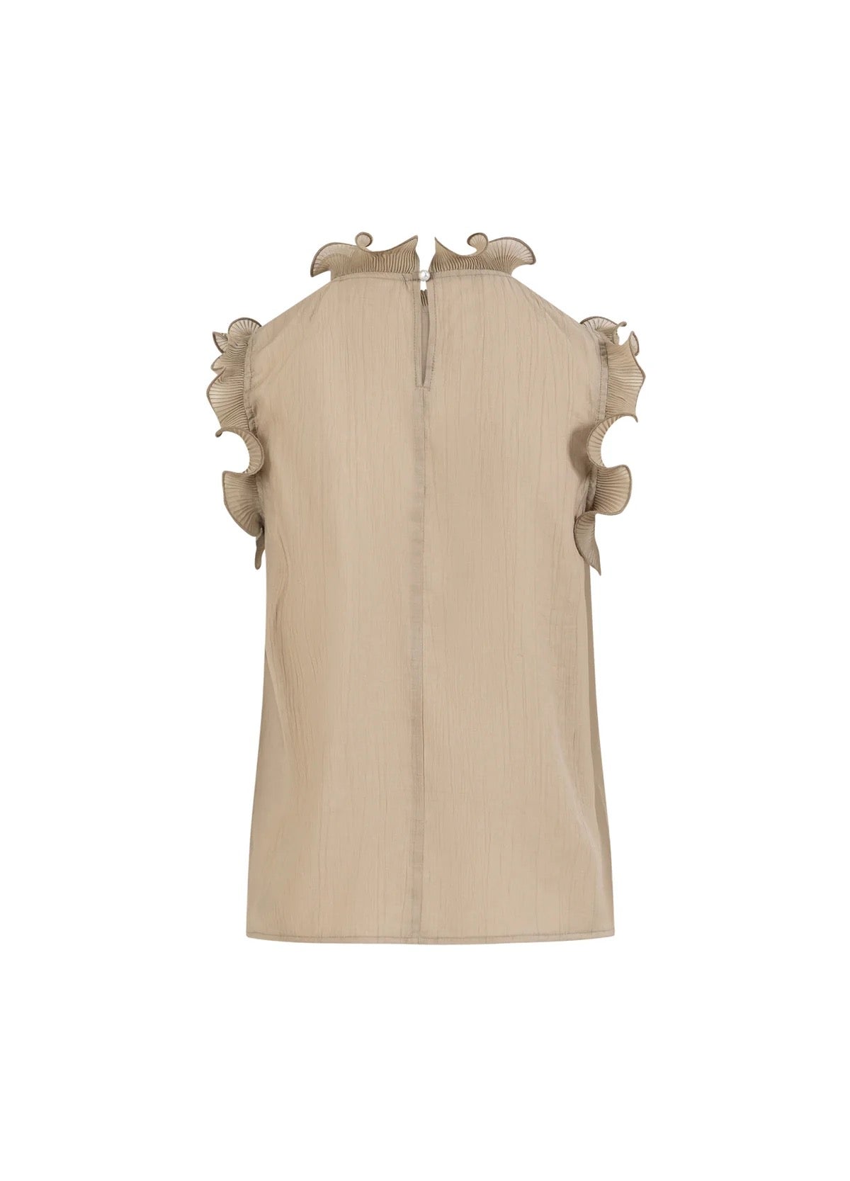 Ruffles toppur frá CC heart - Grey sand