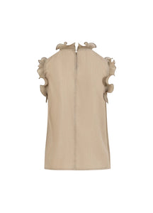 Ruffles toppur frá CC heart - Grey sand