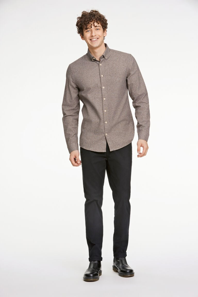 Twisted skyrta frá Lindbergh - Brún