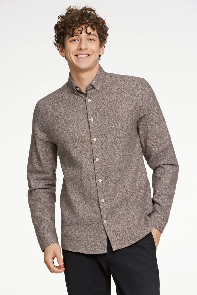 Twisted skyrta frá Lindbergh - Brún