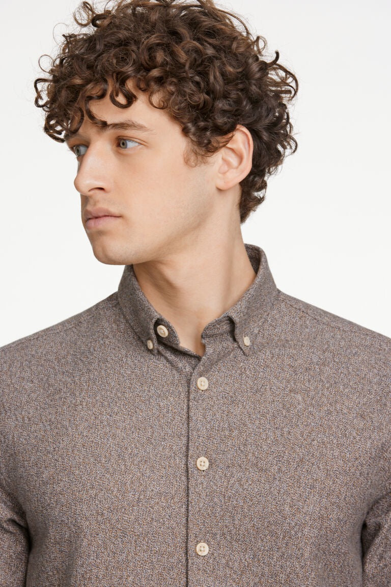 Twisted skyrta frá Lindbergh - Brún