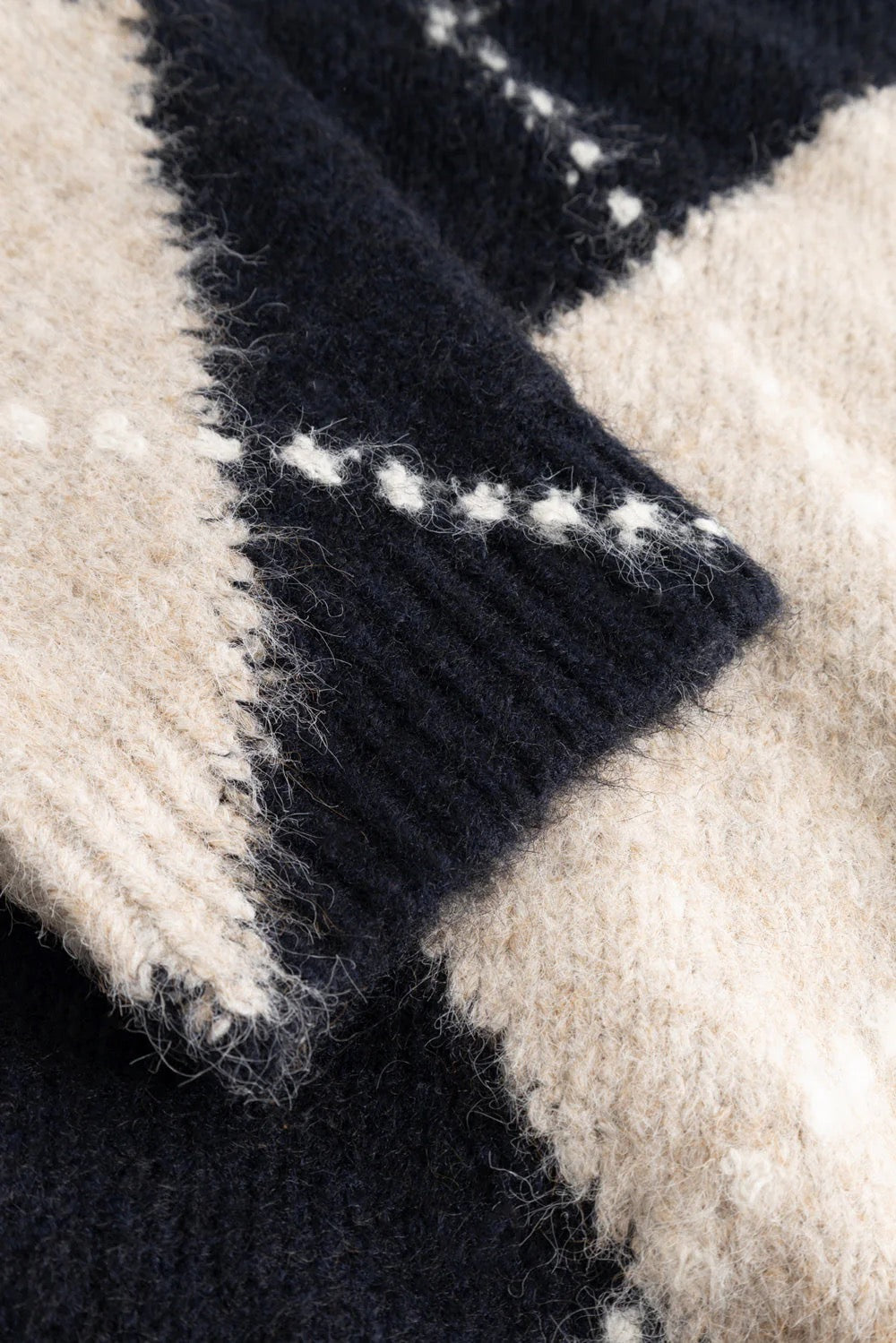 Lai knit peysa frá Noella - Navy mix